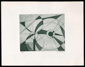 abstracte ets van de graficus Léon Smets