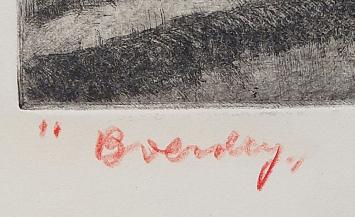 Opgehoogde litho van Blomme uit 1919