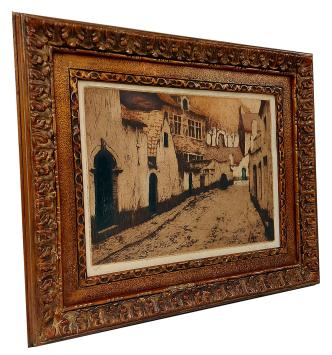 Begijntje op wandel in begijnhof 184