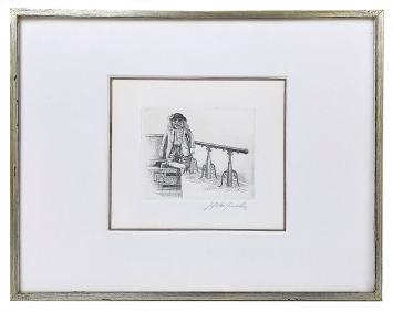 Grafisch kunstwerk van de Belgische kunstenaar Jef Van Grieken