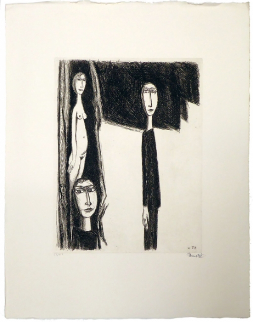 Kunstwerkje op papier van Theo Humblet