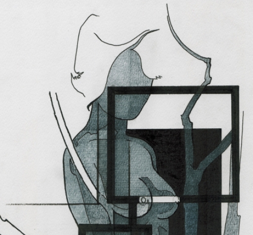 Collage van de Belgische kunstenaar Eugène Eechaut kopen