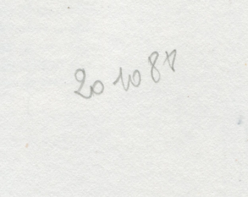 Tekening gemengde techniek,  naakte dame 20 10 1980