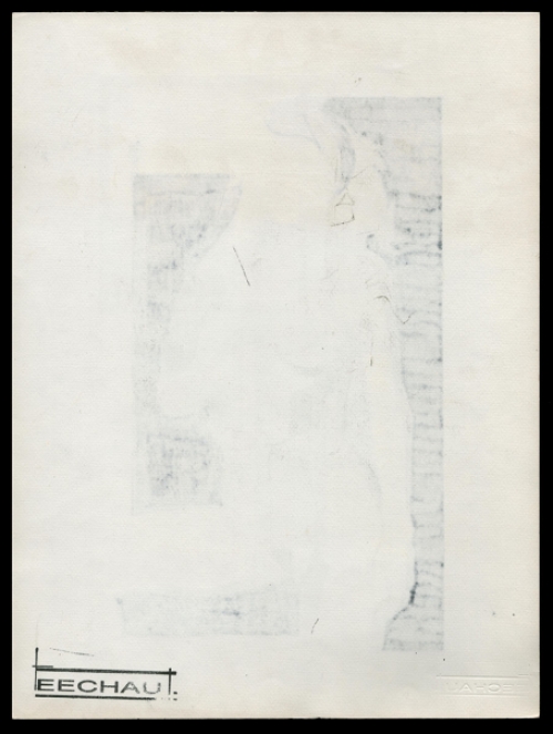 Tekening van de Belgische kunstenaar Eugene Eechaut