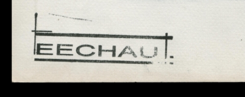 tekening, Staande dame met abstract geometrische figuren