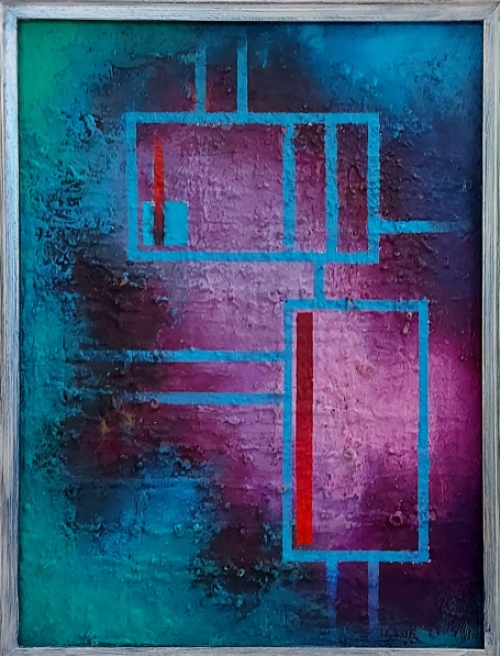 Abstract schilderij van de Belgische kunstenaar Eugène Eechaut kopen