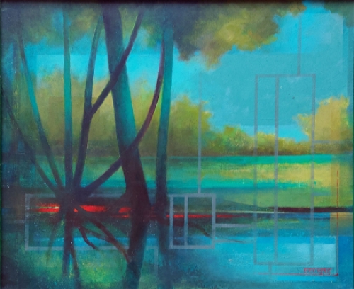 Schilderij van de Belgische kunstschilder E. Eechaut kopen