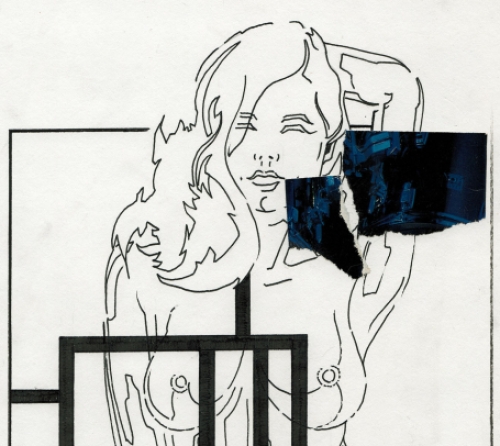 Collage van de Belgische kunstenaar Eugène Eechaut kopen