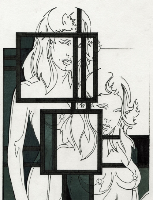 Tekeningvan de Belgische kunstenaar Eugène Eechaut kopen