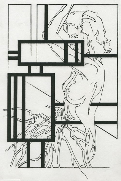 Tekening van de Belgische kunstenaar Eugène Eechaut