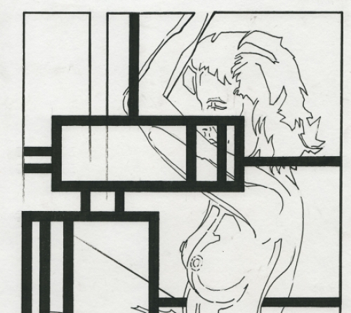 Tekening, gemengde techniek van de Belgische kunstenaar Eugène Eechaut kopen