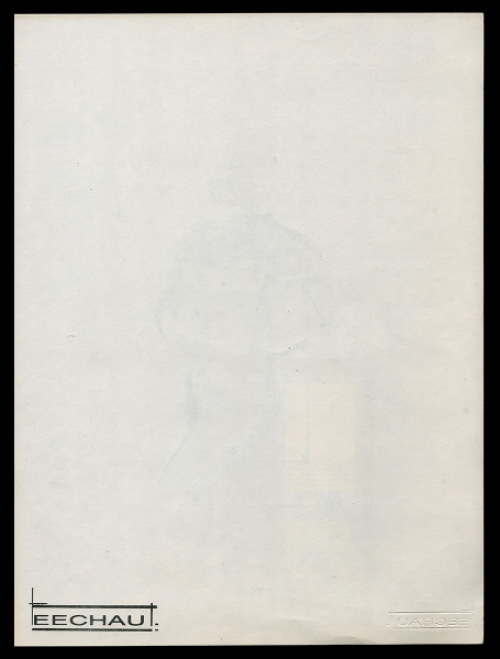 Tekening gemengde techniek,  Naakt in uitdagende houding