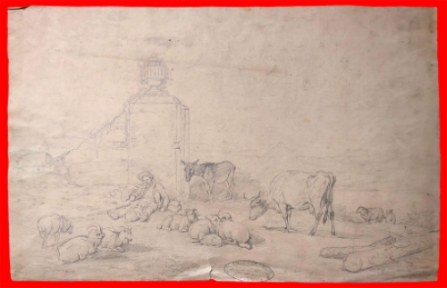 Tekeningen van Belgische kunstenaar Eugène Verboeckhoven