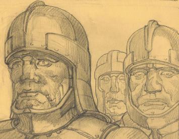 Ridders getekend door Edmond Van Dooren
