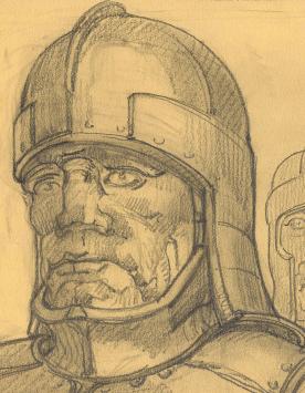 Potloodtekening van Edmond Van Dooren