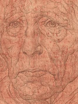 Tekening karakterkoppen A (voor en achter)