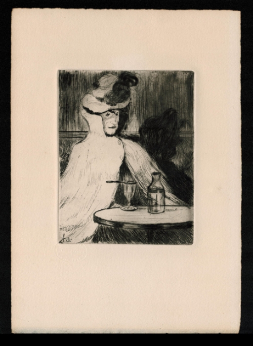 Postume ets de Belgische kunstenaar Henri Evenepoel