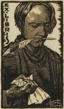 Exlibris voor Carl Onraet van Hubert Dupond