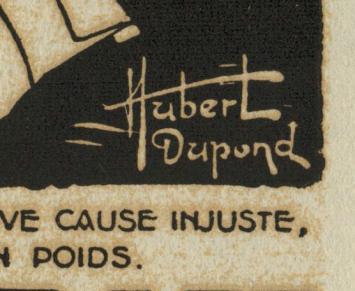 De Belgische houtsnijder Hubert Dupond