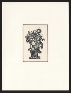 Een ex Libris Nelly Degouy voor Bianca Strens