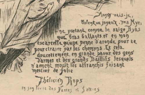 Héliogravure van F. Rops uit 1908