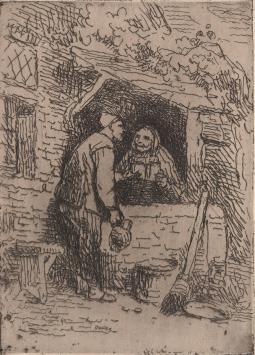 Kleine ets van de Belgische schilder Ferdinand de Braekeleer de Oudere kopen