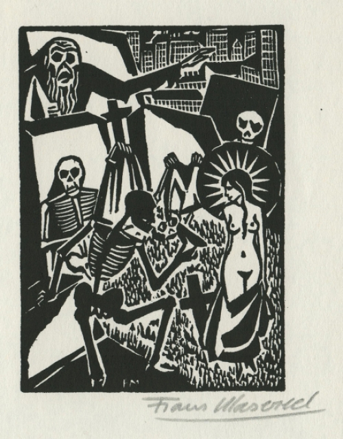 Woodcut van de Belgische kunstenaar Frans Masereel kopen