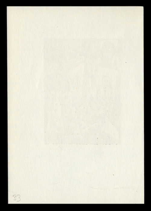 Een gesigneerde houtsnede van F. Masereel