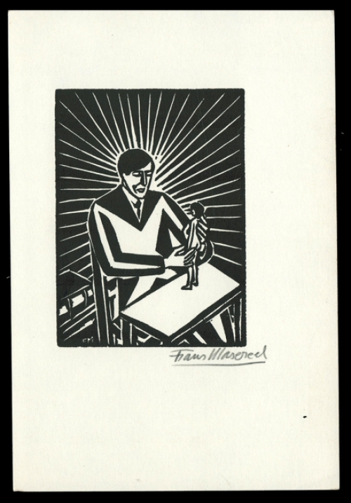Houtsnede van Belgische houtsnijder Frans Masereel kopen