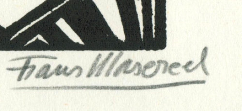 Houtsnede uit het boekje idée van Masereel