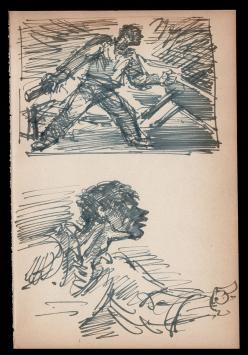 Twee tekeningen van Belgische kunstenaar Frans Masereel kopen