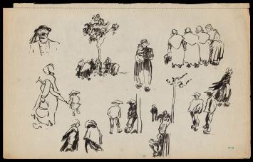 Inkt schetsen van F. Masereel aankopen