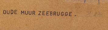 Oude zeemuur, Zeebrugge 1976
