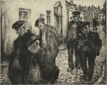 Ets van de Belgische kunstenaar Frans Pycke uit Gent