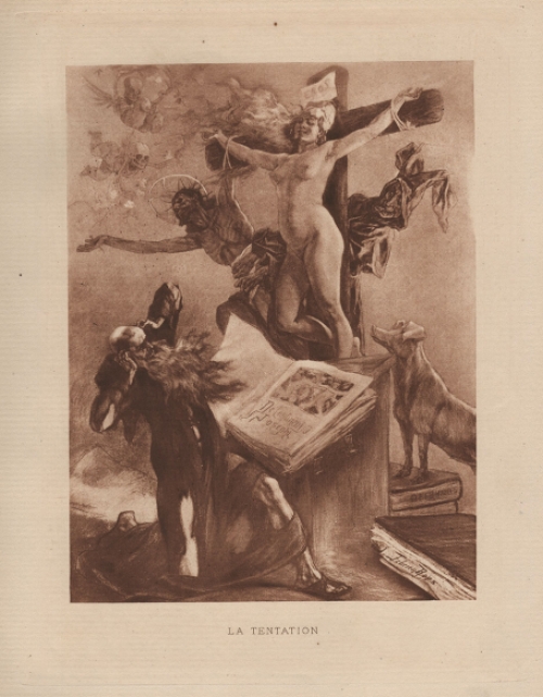 Félicien Rops met een heliogravure