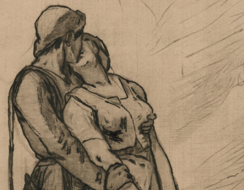 Félicien Rops Le bout du sillon uit Erastène Ramiro