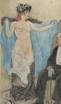 Heliogravure Exsteens 842 2 de staat, l'Anglaise du nouveau ballet 1895