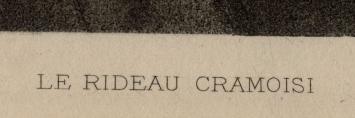 Heliogravure,  Le Rideau cramoisi Exsteens 1063