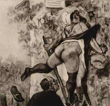 Heliogravure La vigne du curé Exsteens 1127