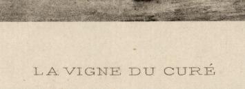 Heliogravure La vigne du curé Exsteens 1127