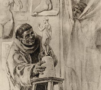 Heliogravure Le Moine Amateur Exsteens 1128