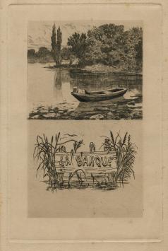 Félicien Rops met een ets uit 1875