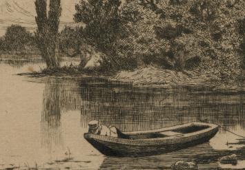 Kunstwerkje op papier van F. Rops kopen
