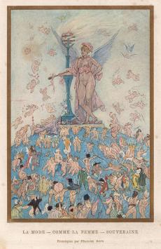 Félicien Rops met een gravure uit 1892