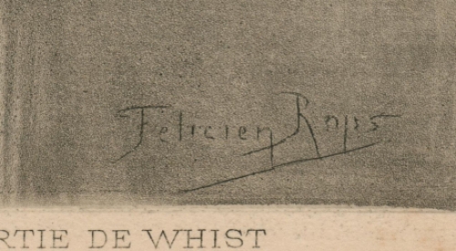 Le dessous de cartes d'une partie de whist Exsteens 1605
