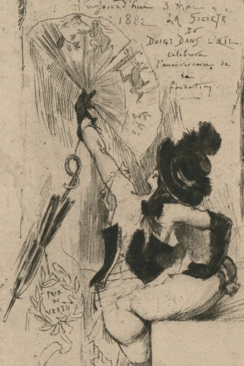 gravure Le doigt dans l'oeil