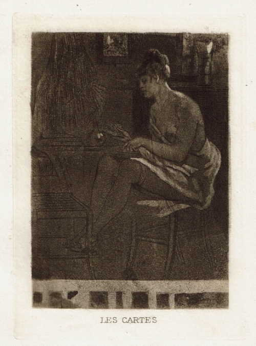 Félicien Rops met een heliogravure