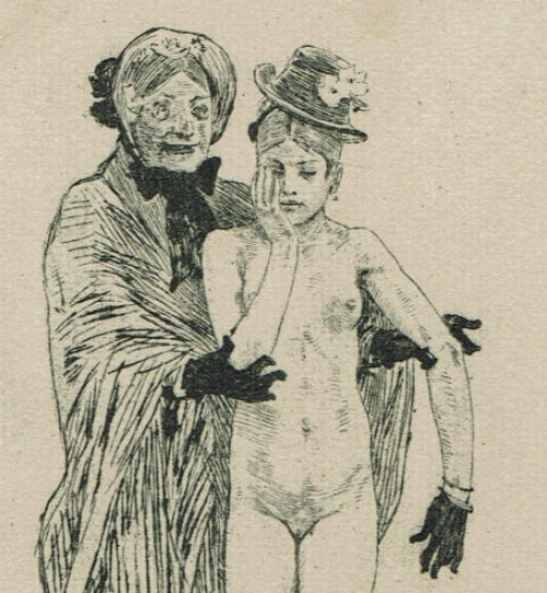 Héliogravure van F. Rops uit 1908