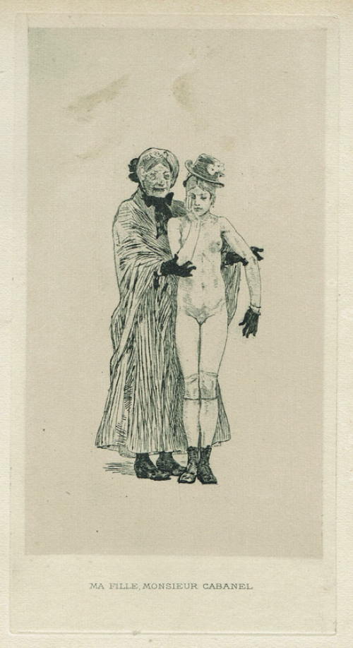 Félicien Rops met een heliogravure uit 1905