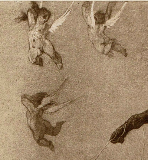 La dame au cochon 1905 Exsteens 982